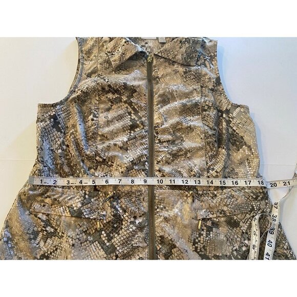 Chicos Zenegy Animal Print Vest, size 1 (Medium 8) - Picture 6 of 10